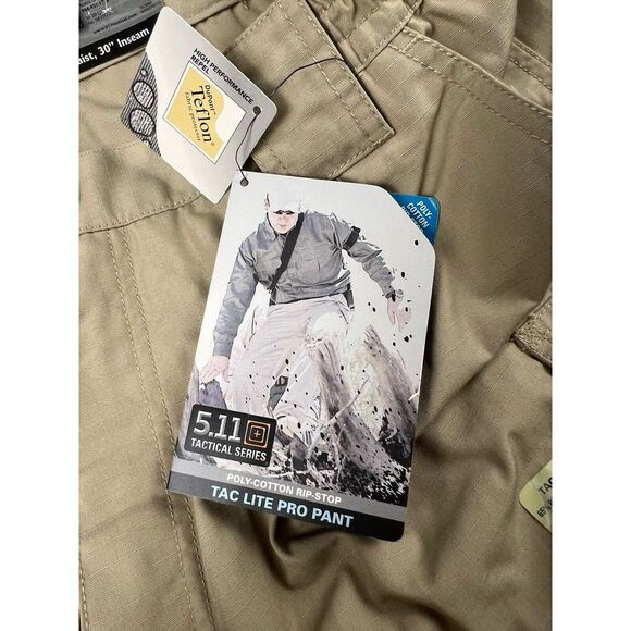 NEW 5.11 Men's TACLITE Pro Tactical Pants Style 74273 36x30 TDU Khaki NWT - Picture 8 of 14
